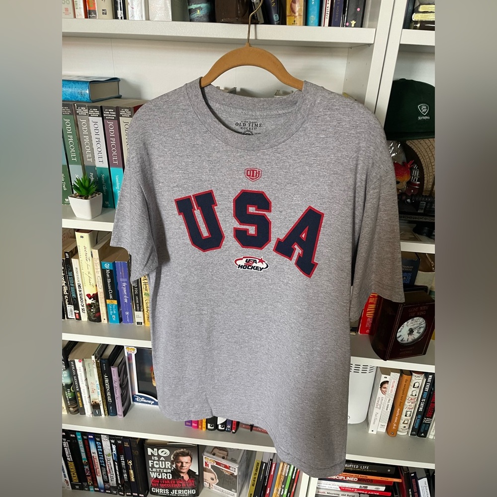 USA Hockey Old Time Hockey Ryan McDonagh Gray T-shirt